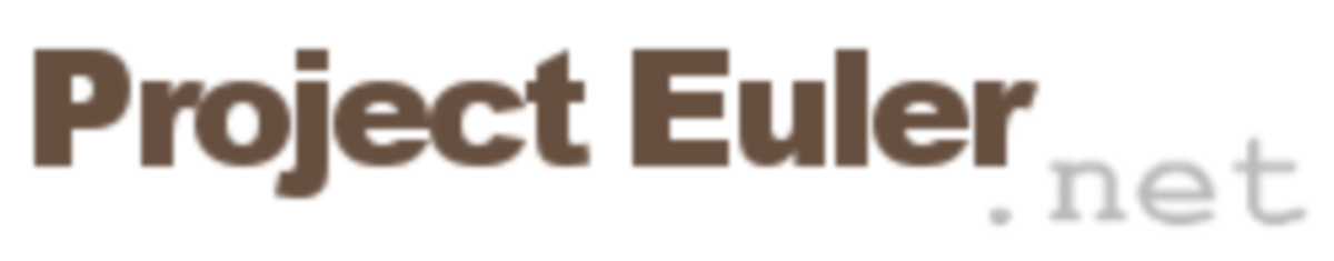 Project Euler.net logo with brown text and subtle gray '.net'.